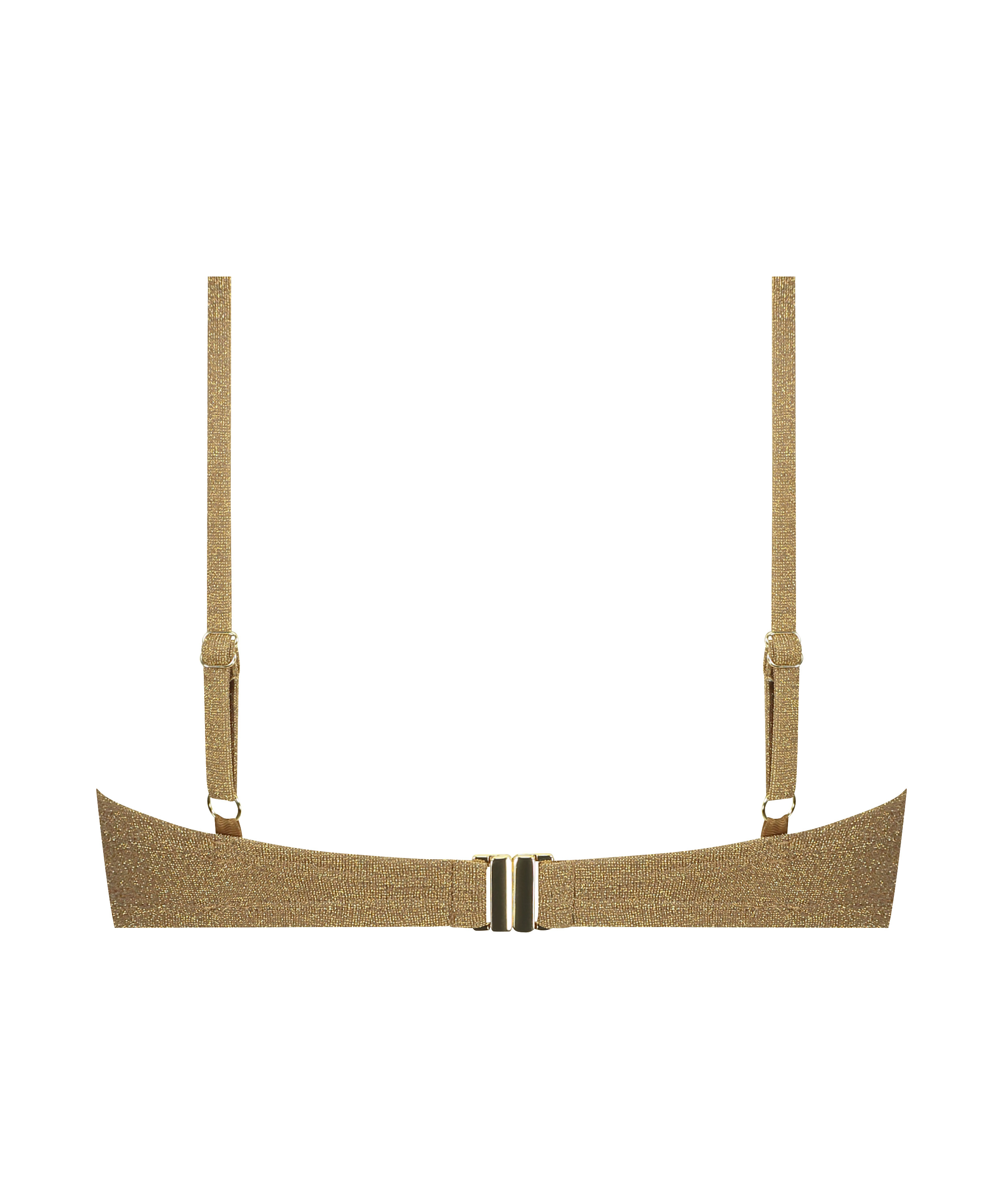 Bikini Oberteil Goldie Shimmer, Gelb, main