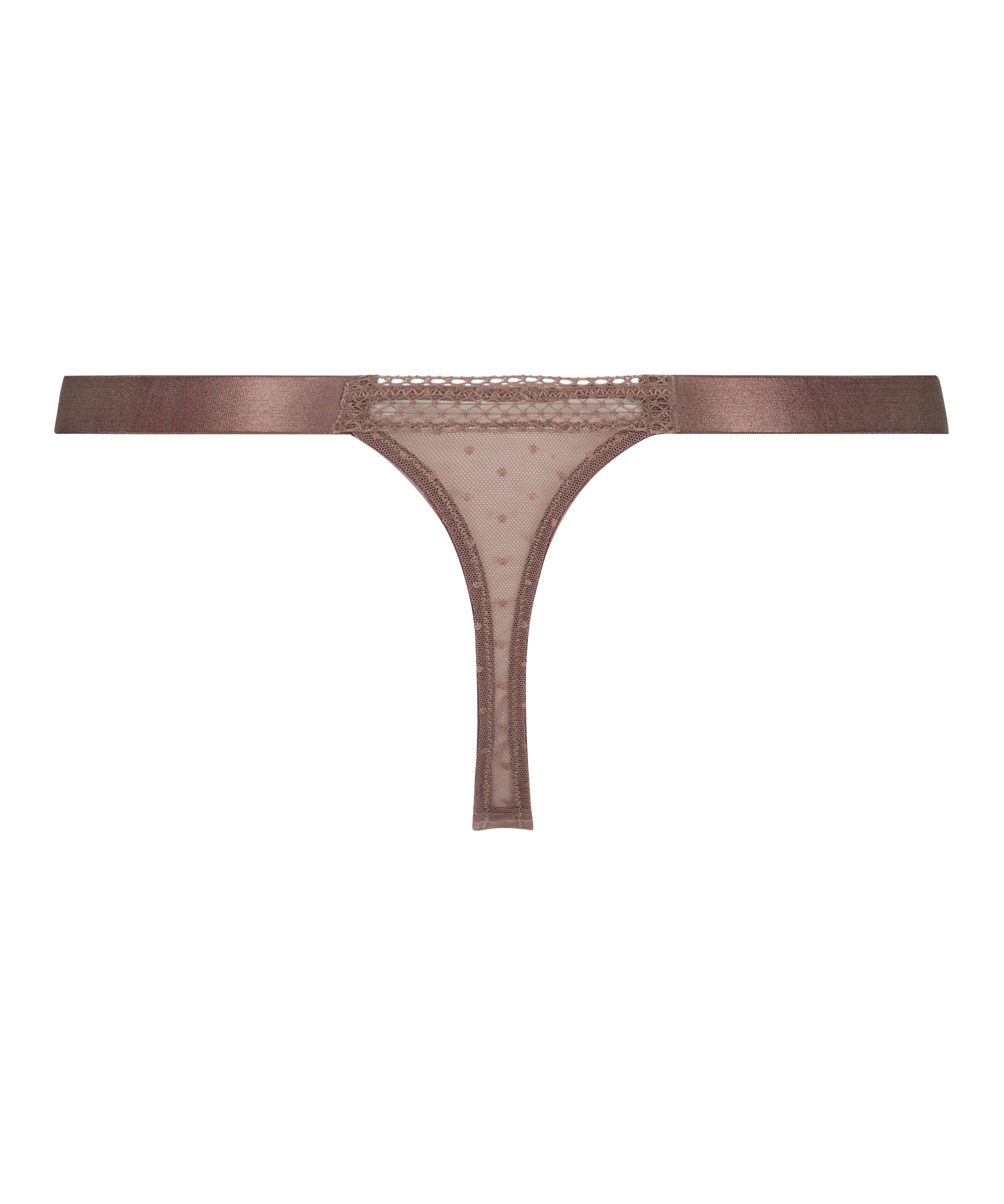 High-Waist-String Bessie, Braun, main