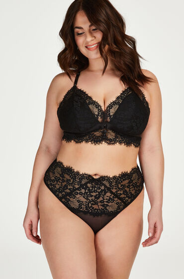 Hunkemöller String haut Olivia Curvy Noir