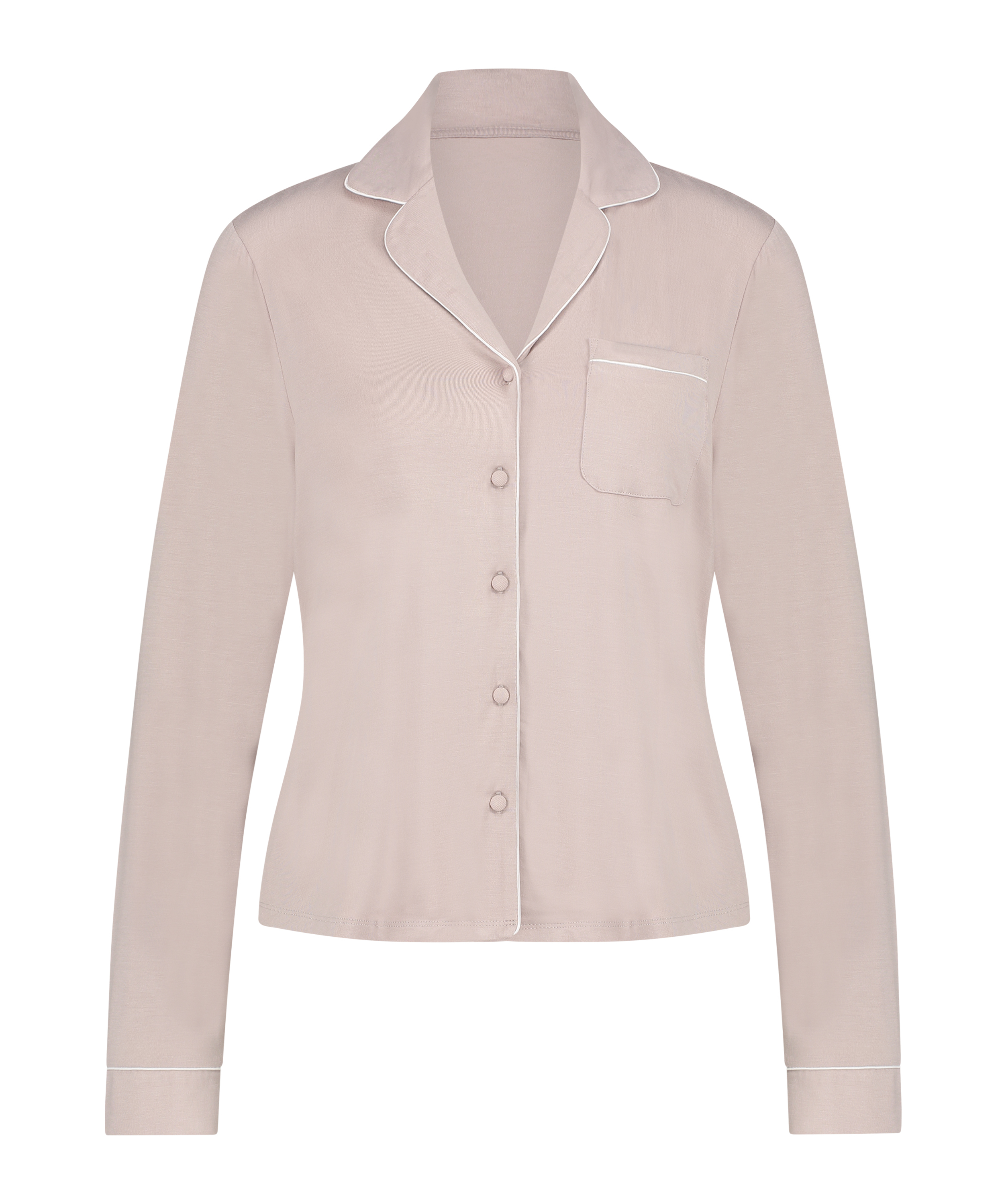 Langärmelige Jersey-Jacke Essential, Beige, main