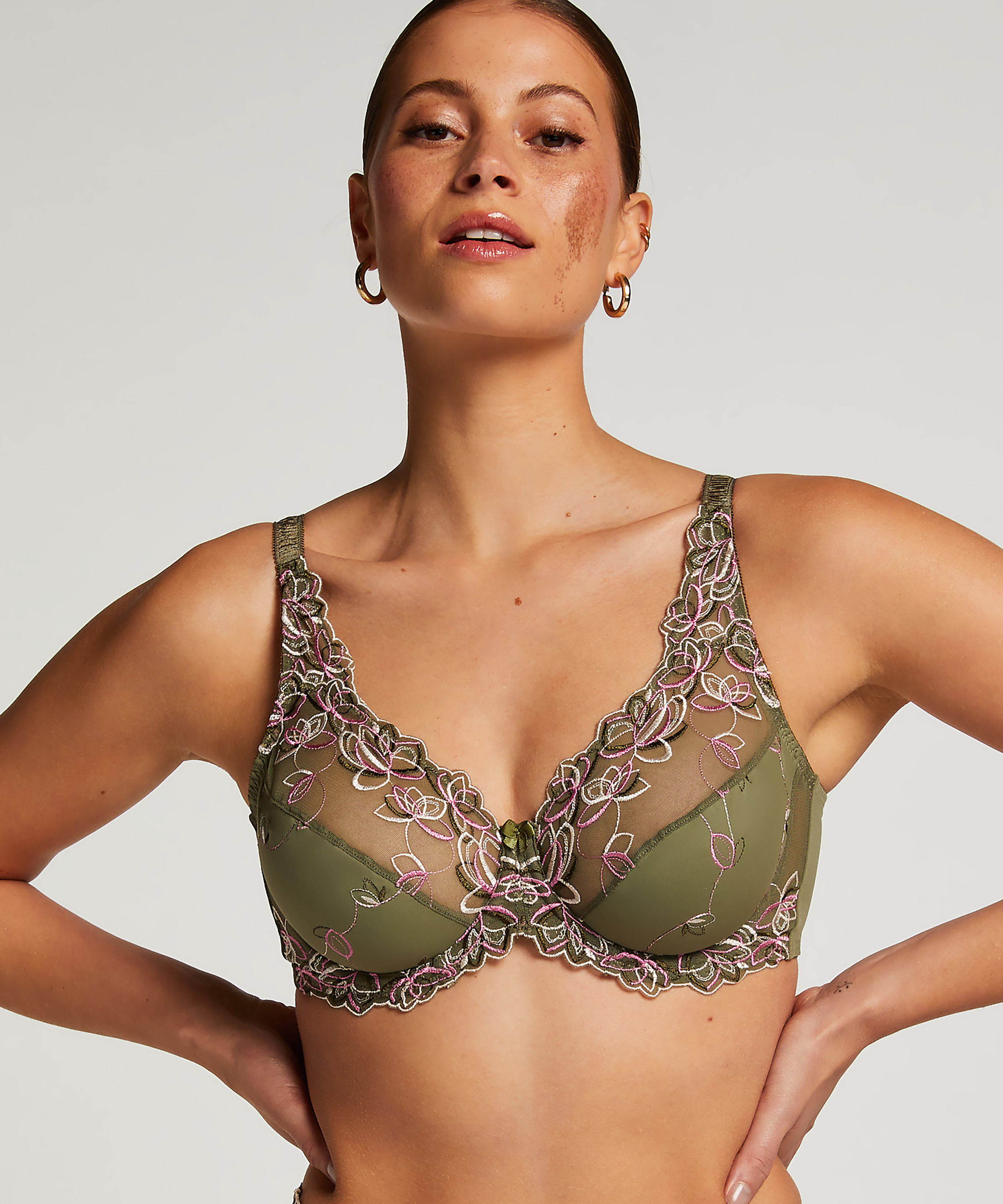 Soutien-gorge &agrave; armatures non-pr&eacute;form&eacute; Diva, Vert, main