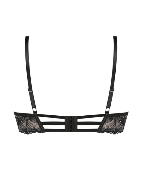 Unwattierter B&uuml;gel-BH Lulu, Schwarz