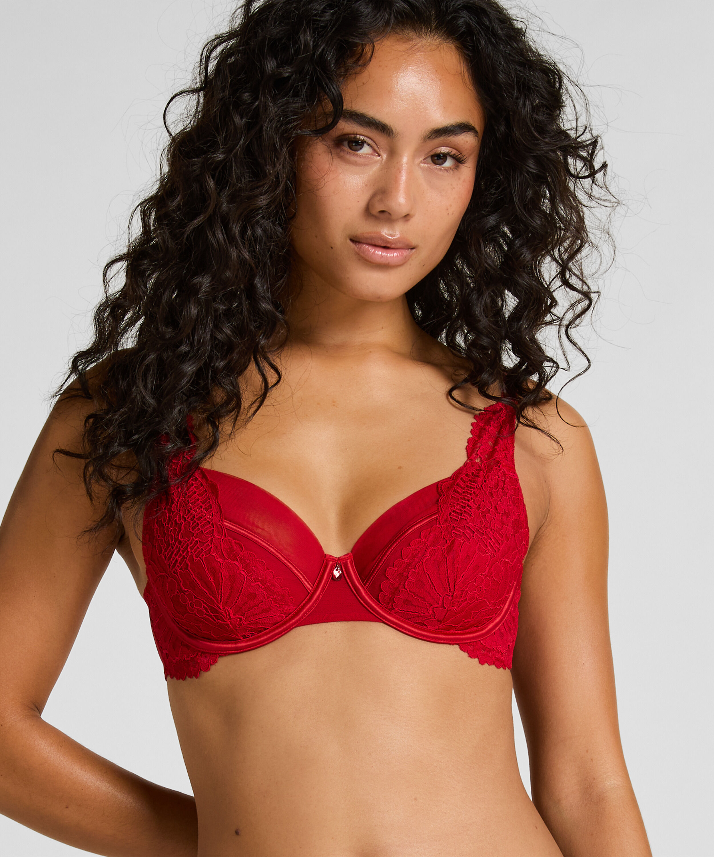 Soutien-gorge &agrave; armatures non-rembourr&eacute; Whitney, Rouge