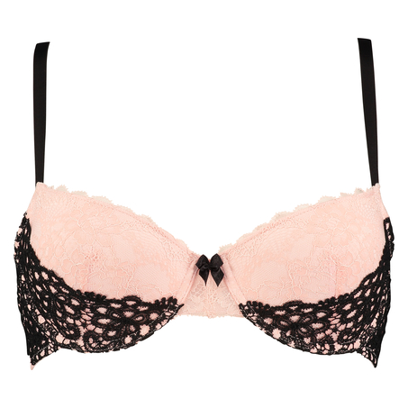 Padded underwired  bra Lory, Rose
