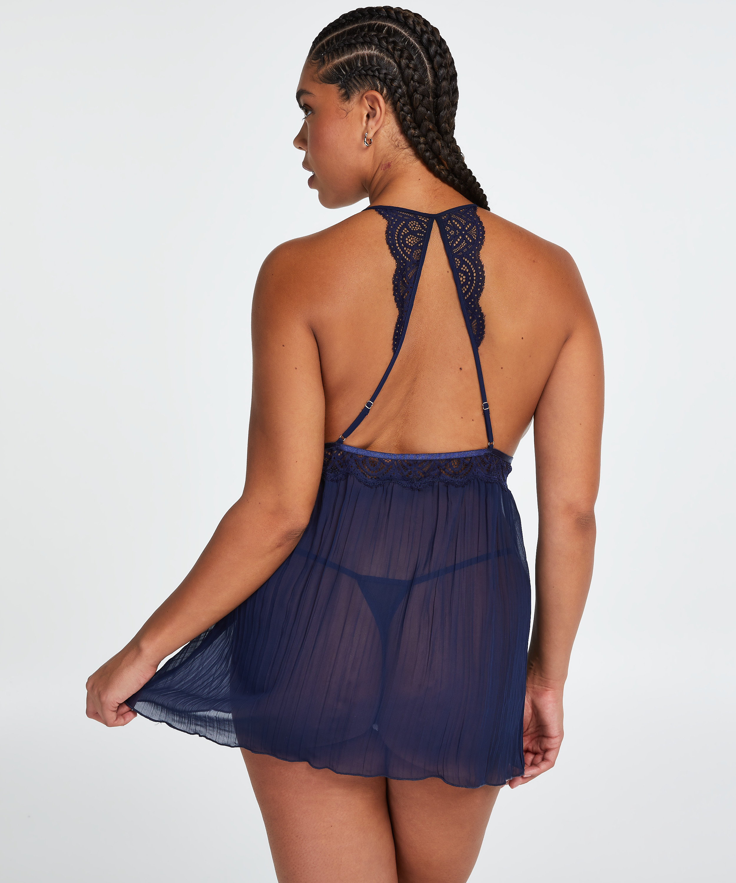 Babydoll Chiffon, Blau, main
