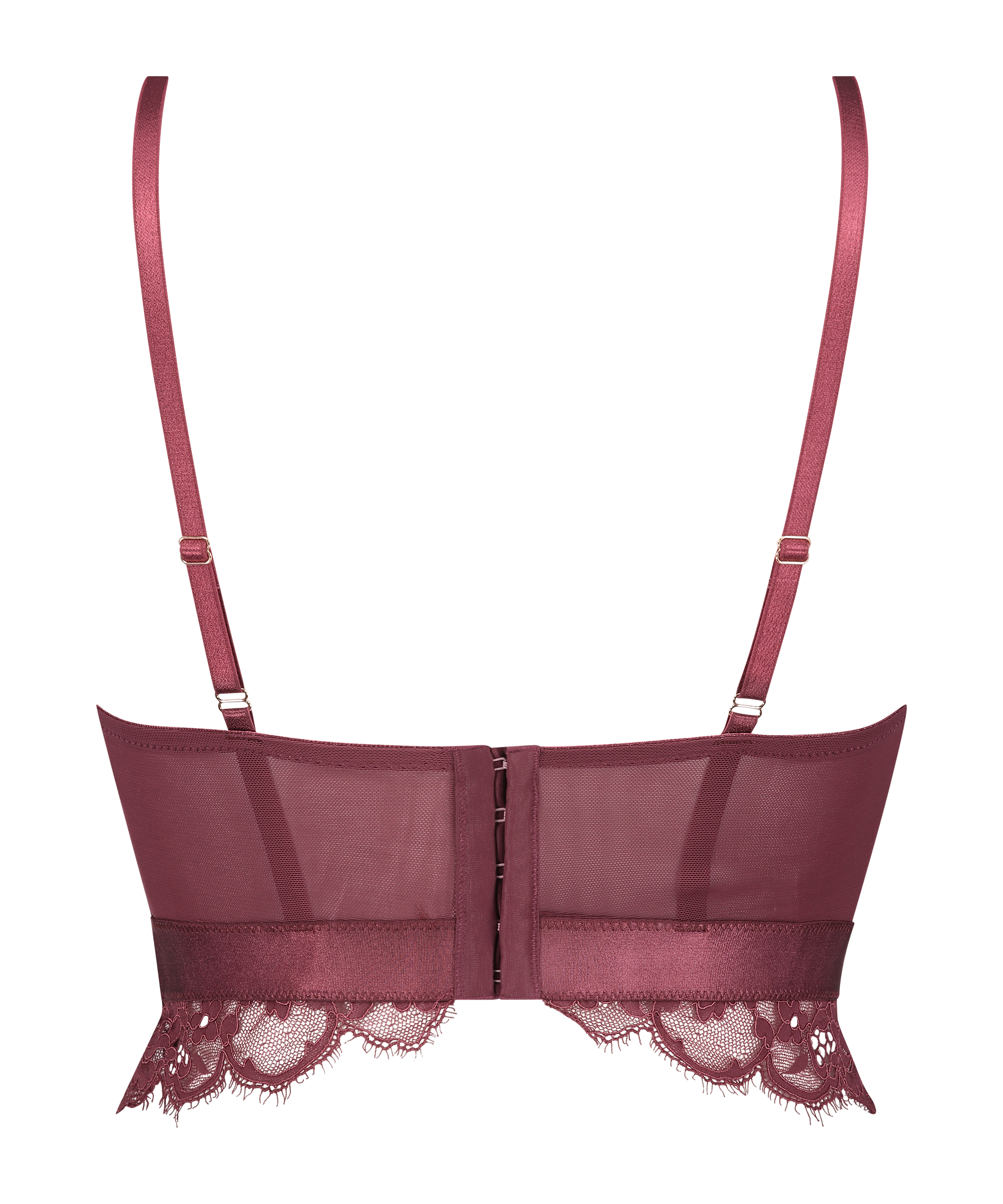 Soutien-gorge &agrave; armatures pr&eacute;form&eacute; longline Heather, Rouge, main