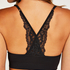 Nahtloser Bralette Marine, Schwarz