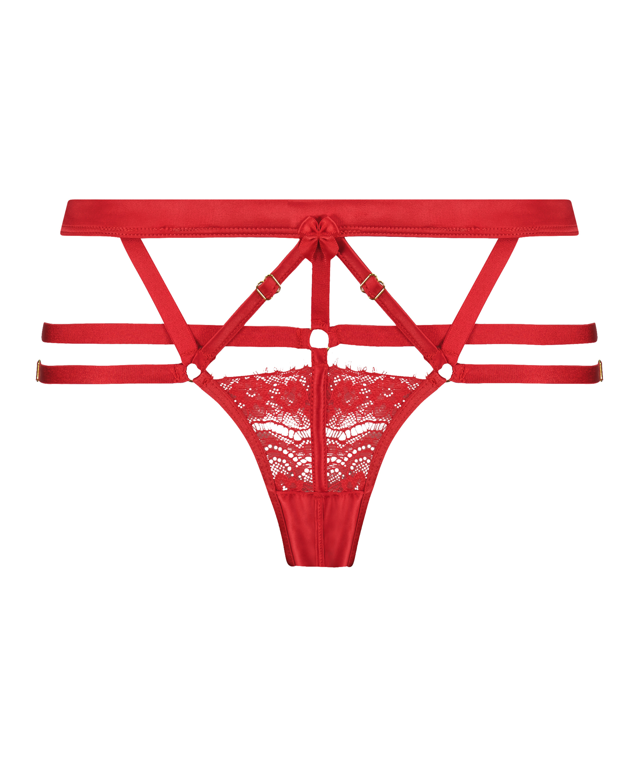 Hoher Brazilian Mitzy mit offenem Schritt, Rot, main