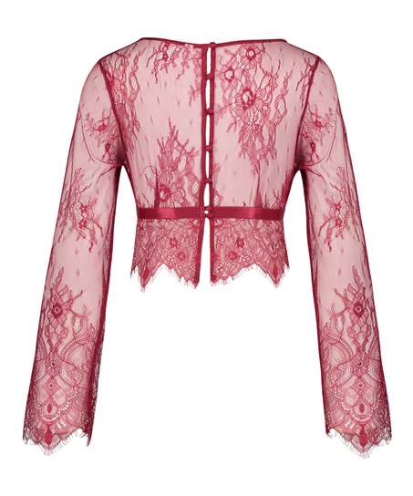 Top Allover Lace, Rouge