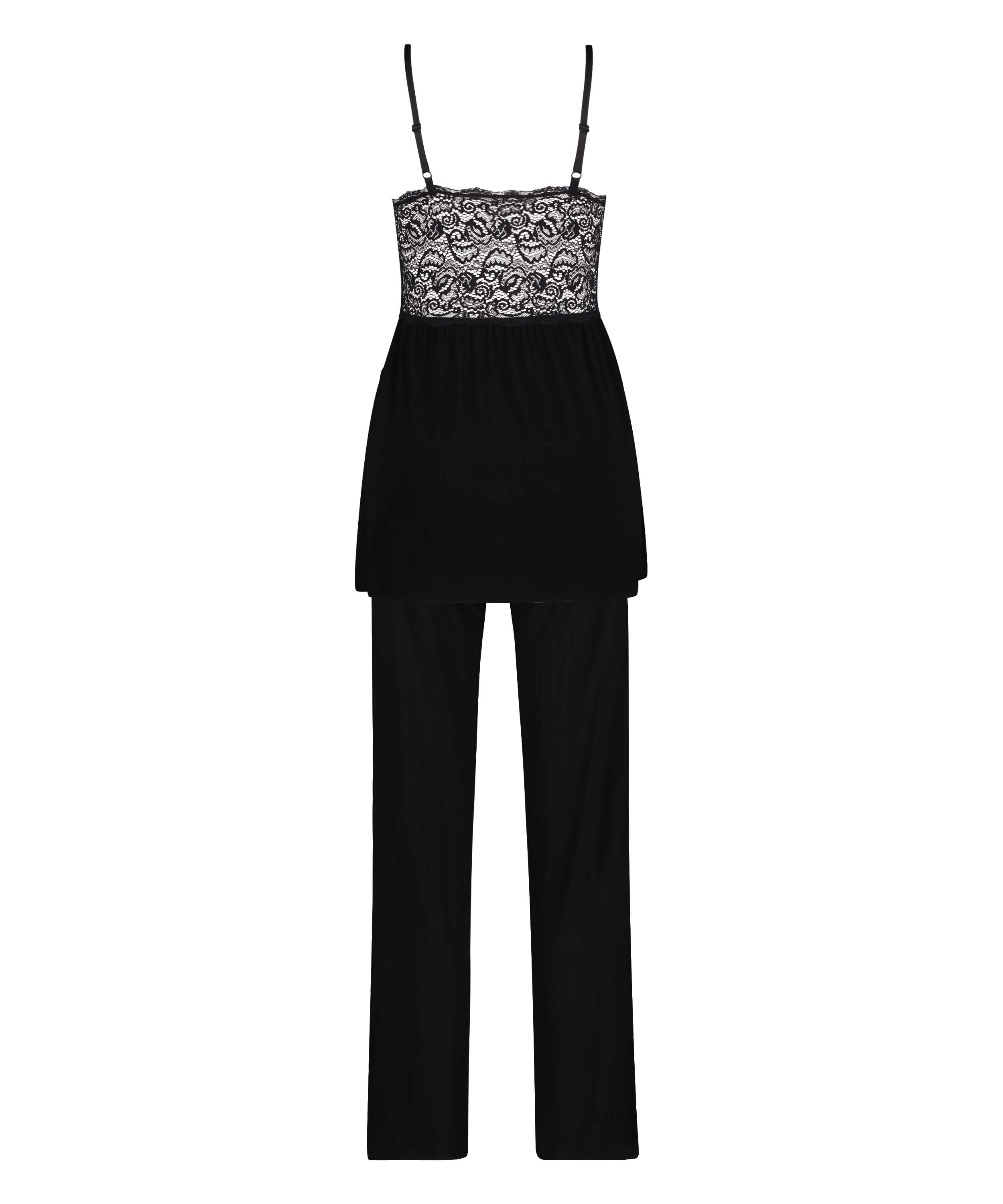 Pyjama-Set Vera Lace, Schwarz, main