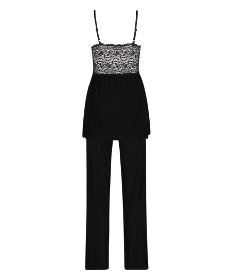 Pyjama-Set Vera Lace, Schwarz