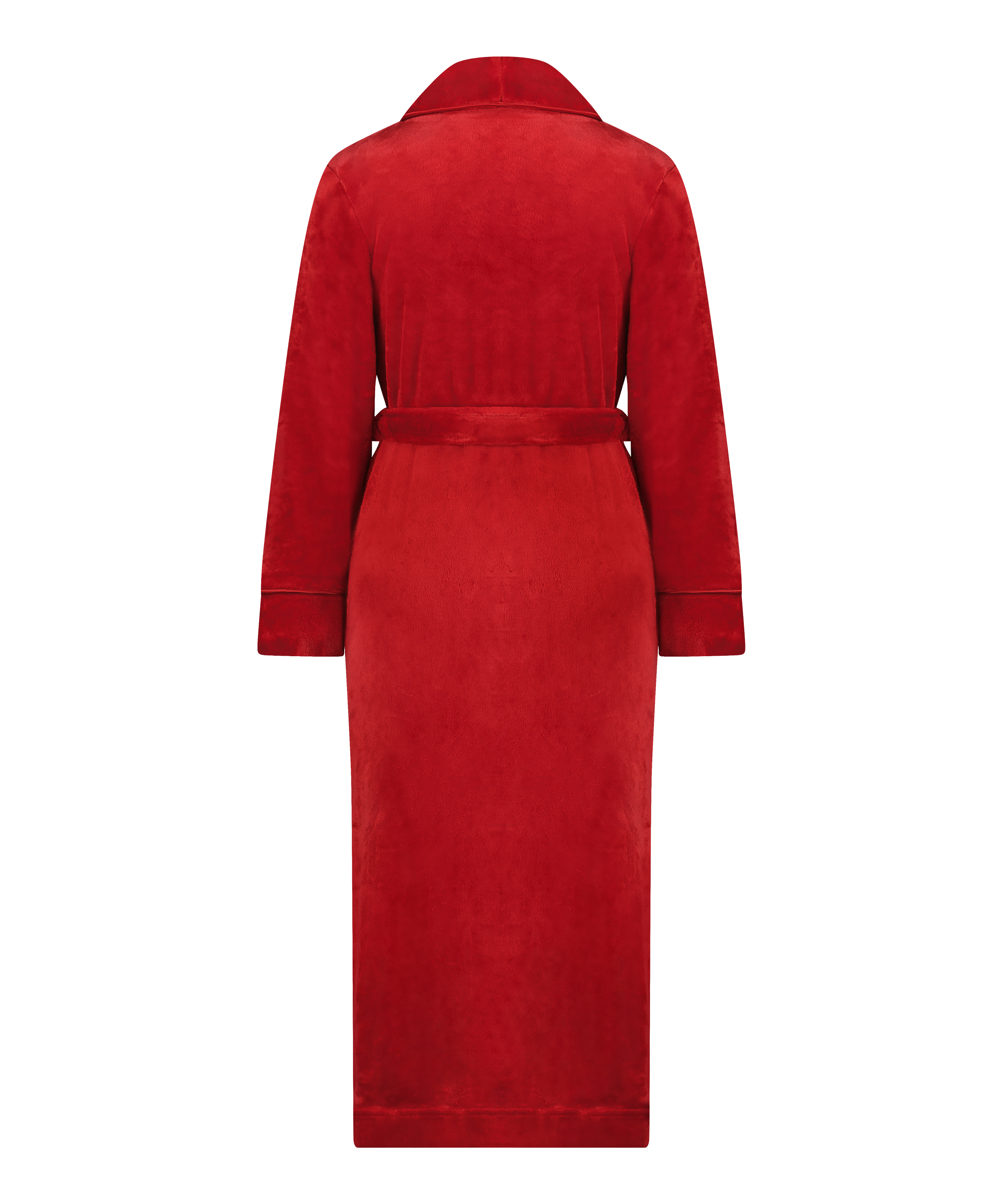 Fleece-Bademantel, Rot, main