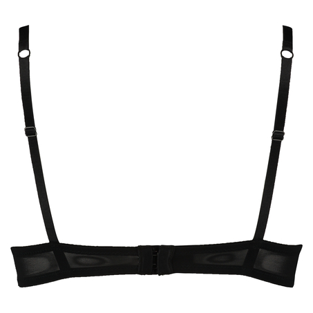 Padded underwired push-up bra Elle, Noir