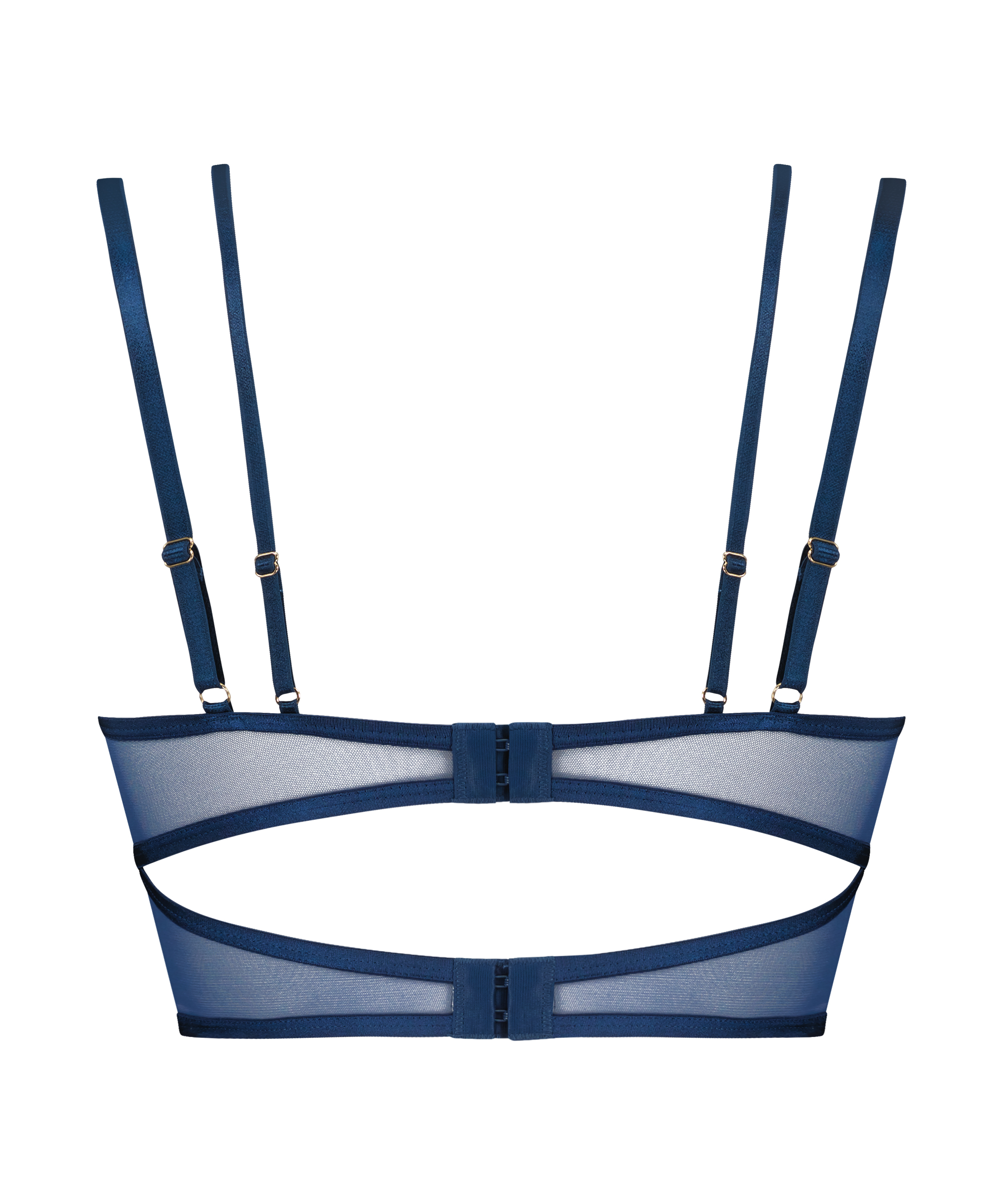 Unwattierter Longline-Bügel-BH Constance, Grün, main