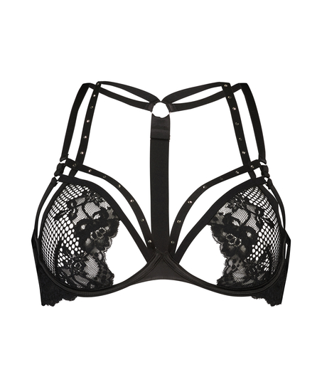 Unwattierter B&uuml;gel-BH Monroe, Schwarz