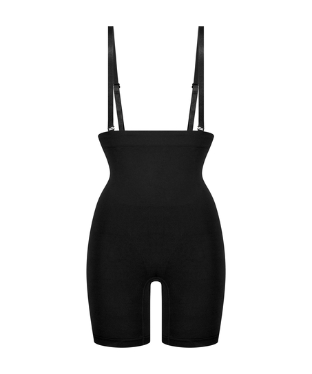 Nahtloser korrigierender Thigh Slimmer, Schwarz
