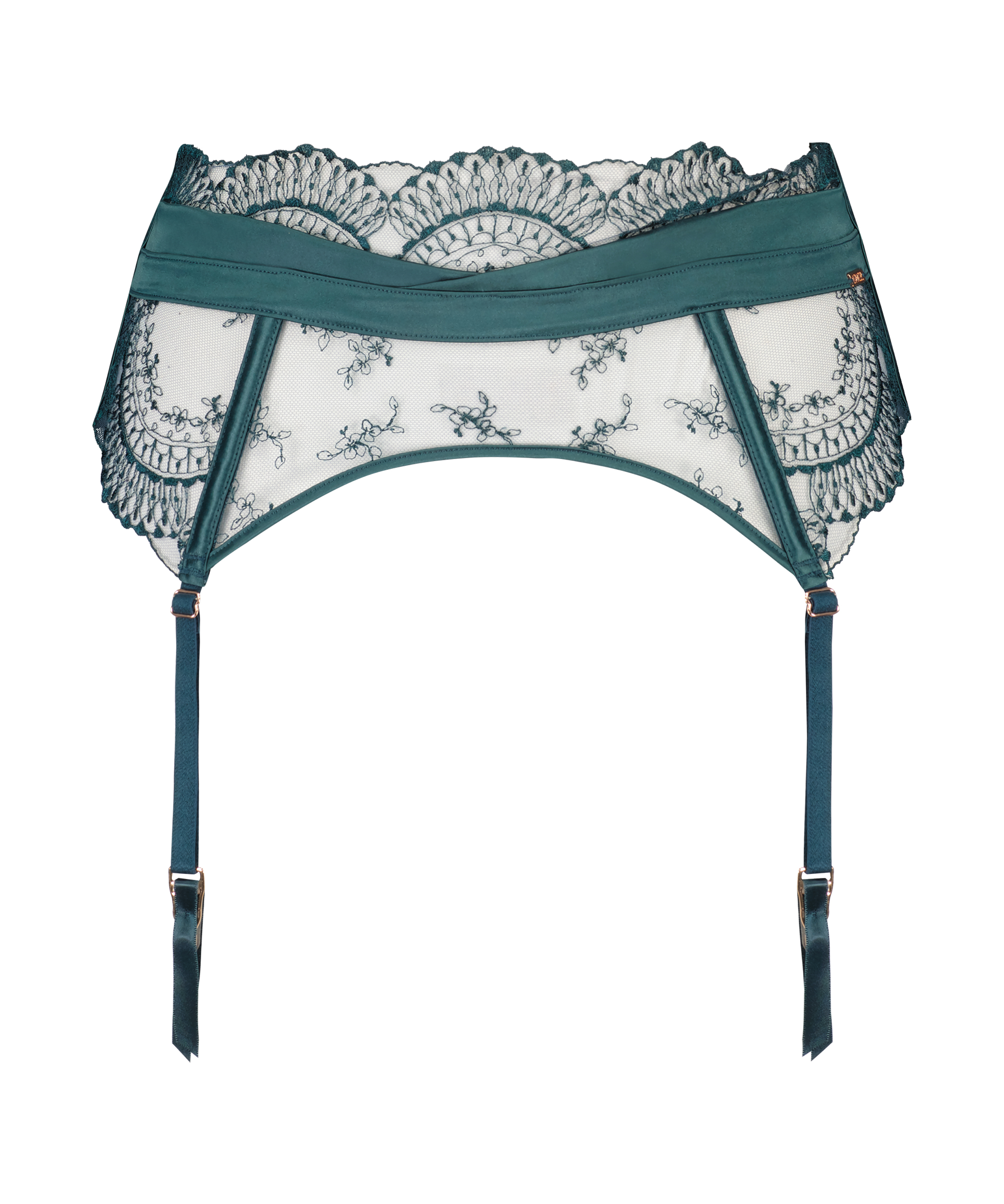 Guêpière Christine, Bleu, main