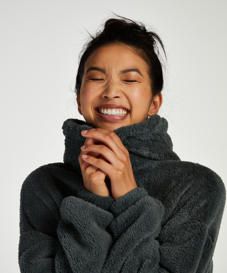 Robe snuggle polaire femme, Vert