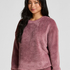 Top à manches longues Fluffy Fleece, Rose