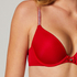 Soutien-gorge à armatures préformé Plunge, Rouge