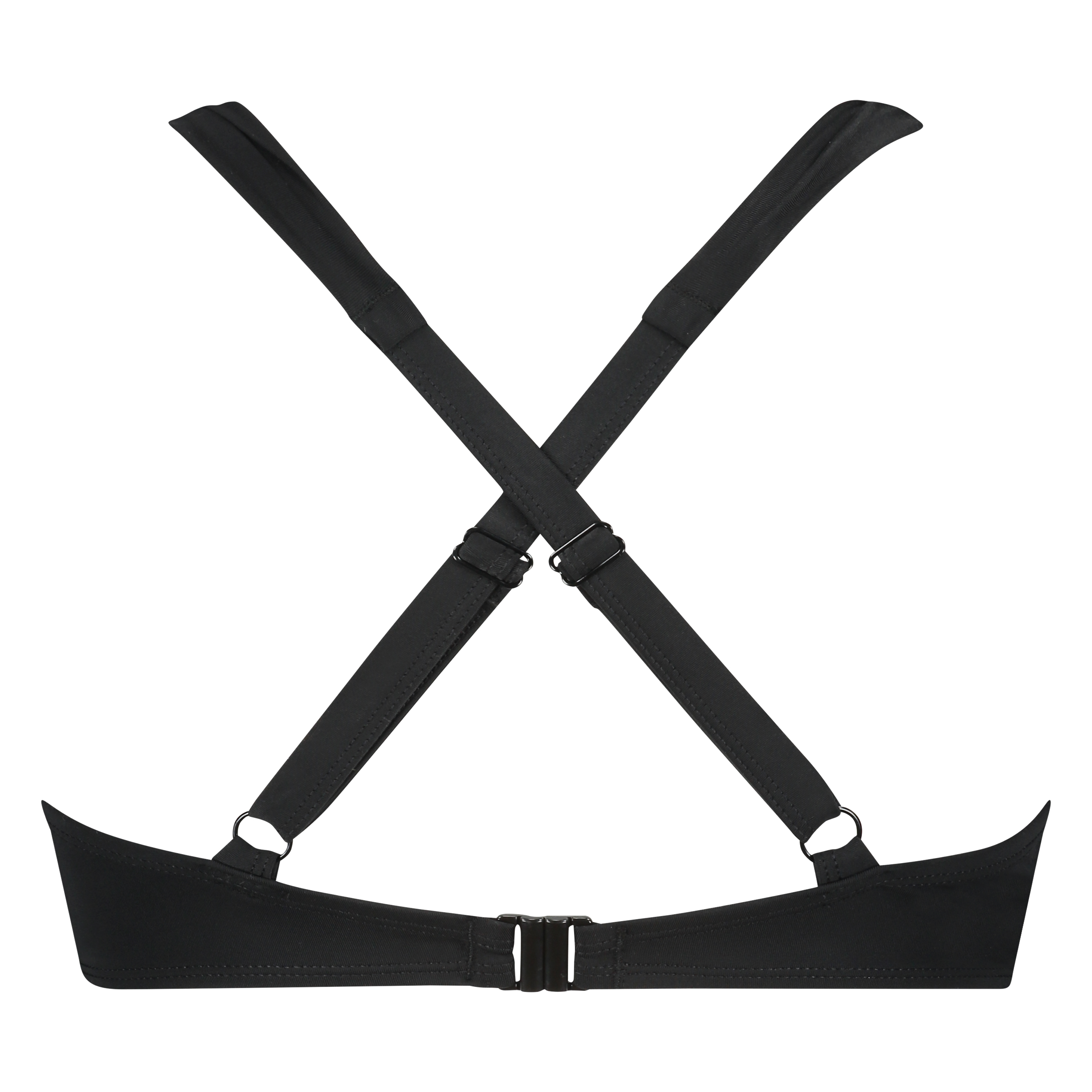 Vorgeformtes Bügel-Bikini-Top Sunset Dreams Cup E +, Schwarz, main