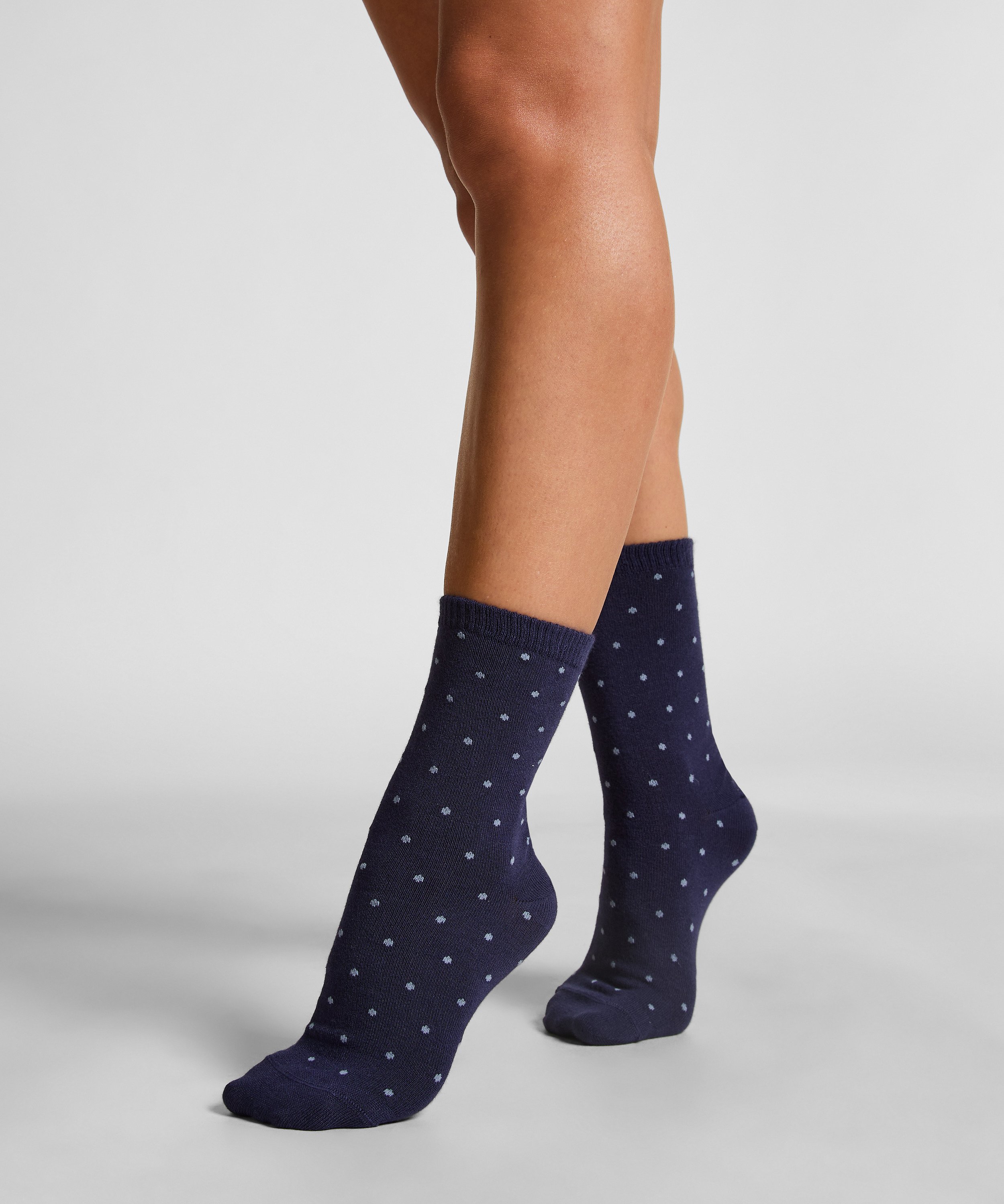 Chaussettes courtes en modal, Bleu, main