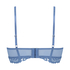 Soutien-gorge préformé sans armatures longline Shiloh, Bleu