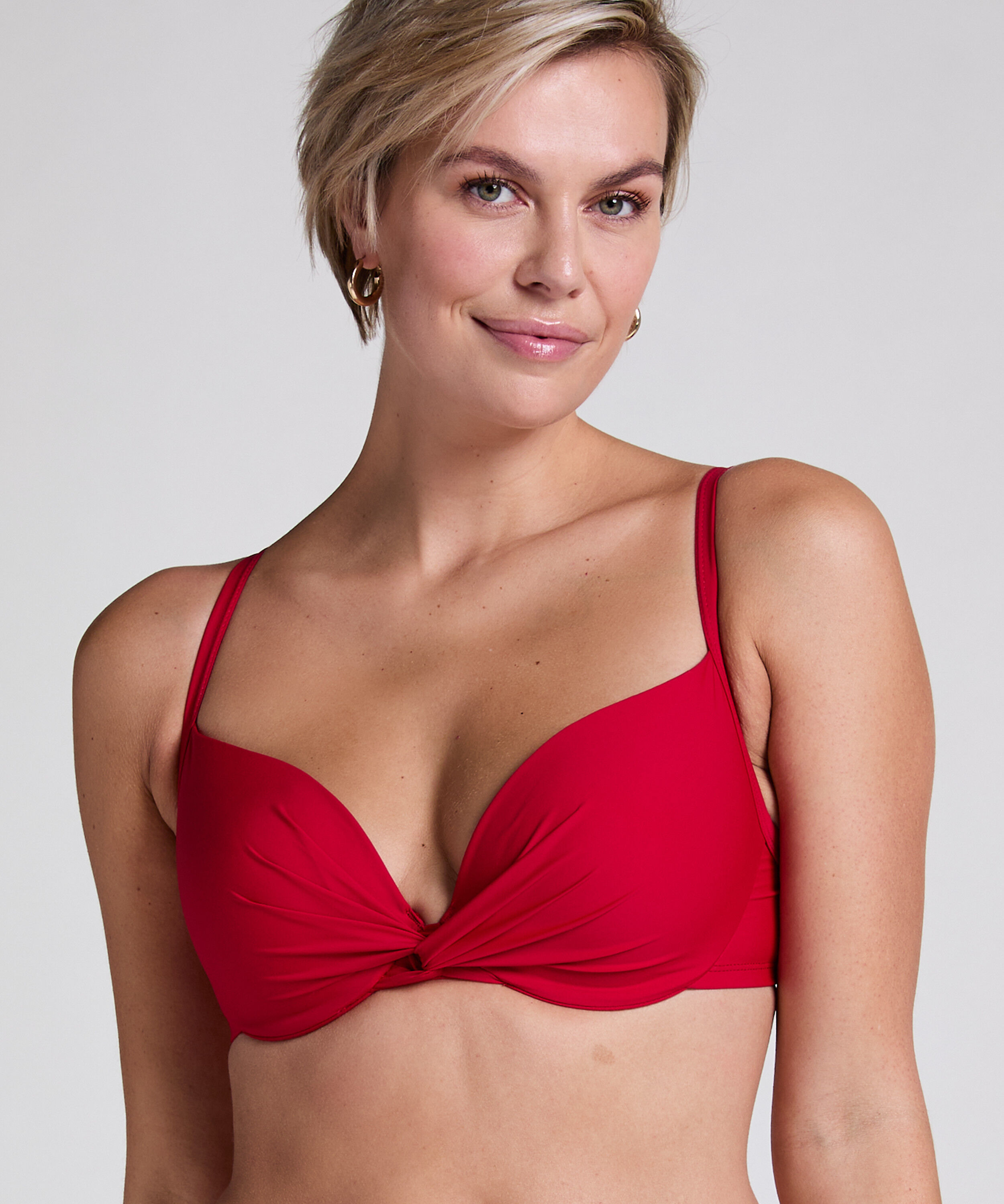 Haut de bikini Luna, Rouge