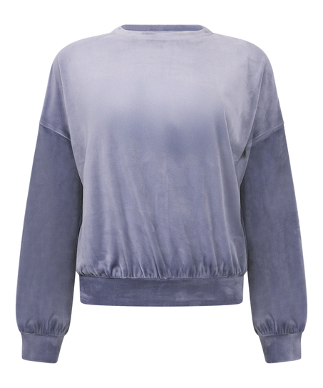Velours Top, Blau