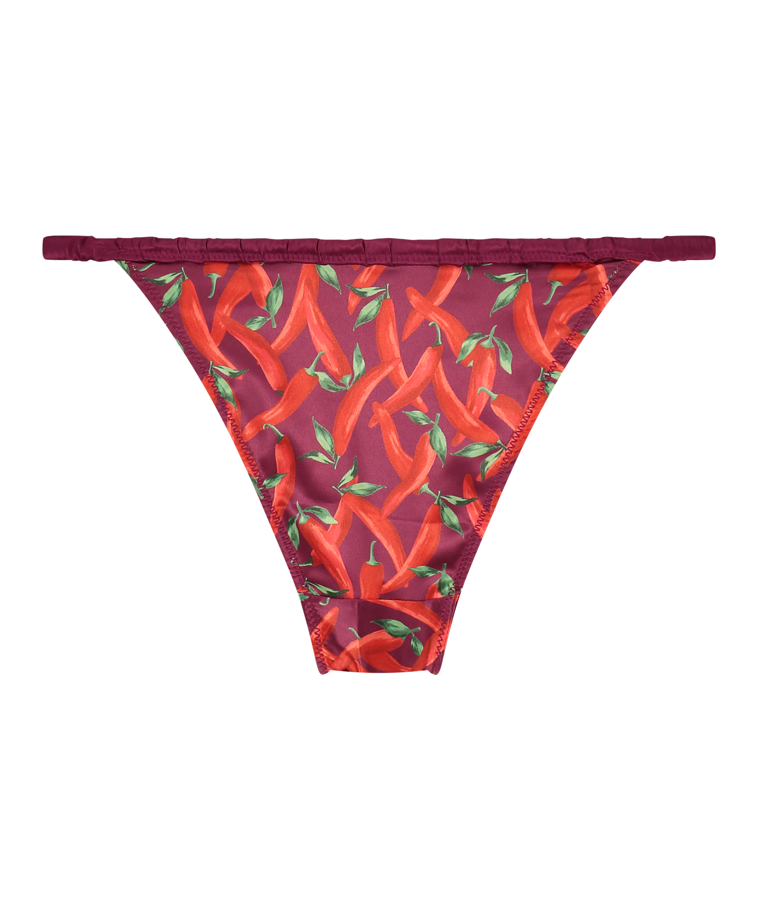 Slip br&eacute;silien &eacute;chancr&eacute; Harper, Violet, main