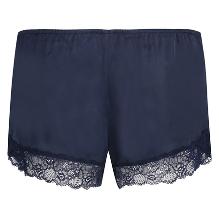 Pyjama-Shorts Satin, Blau