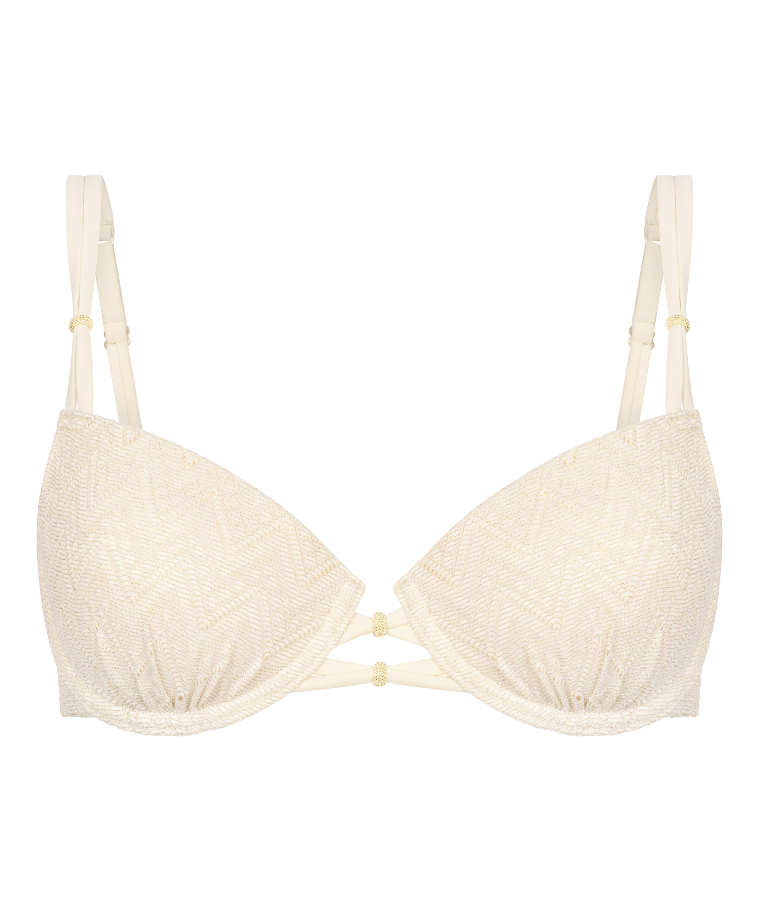 Crochet Bikini Top, Wei&szlig;