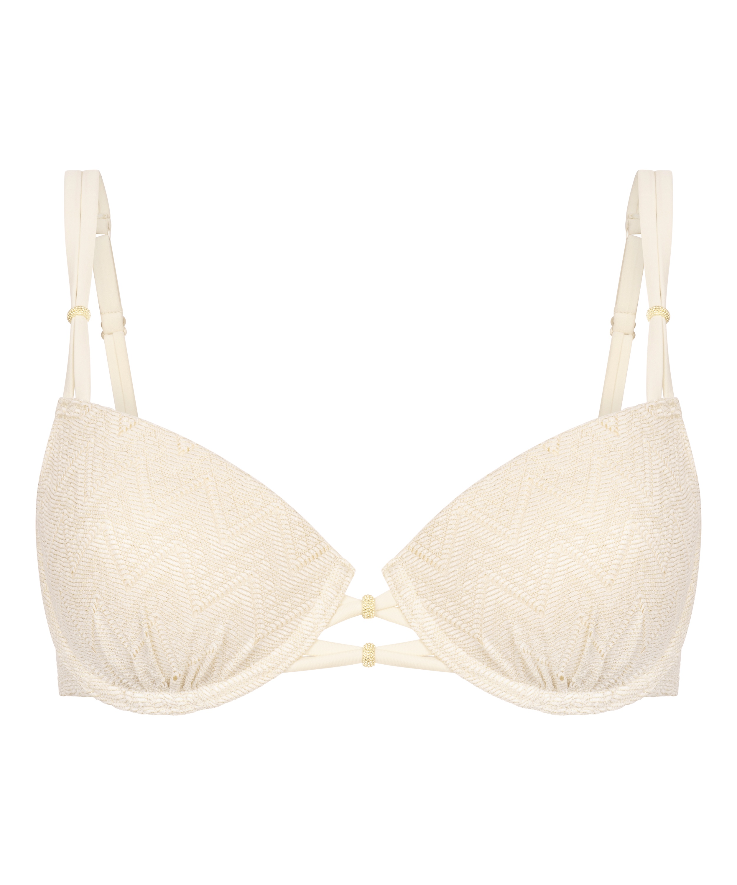 Crochet Bikini Top, Weiß, main