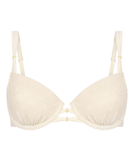 Crochet Bikini Top, Weiß