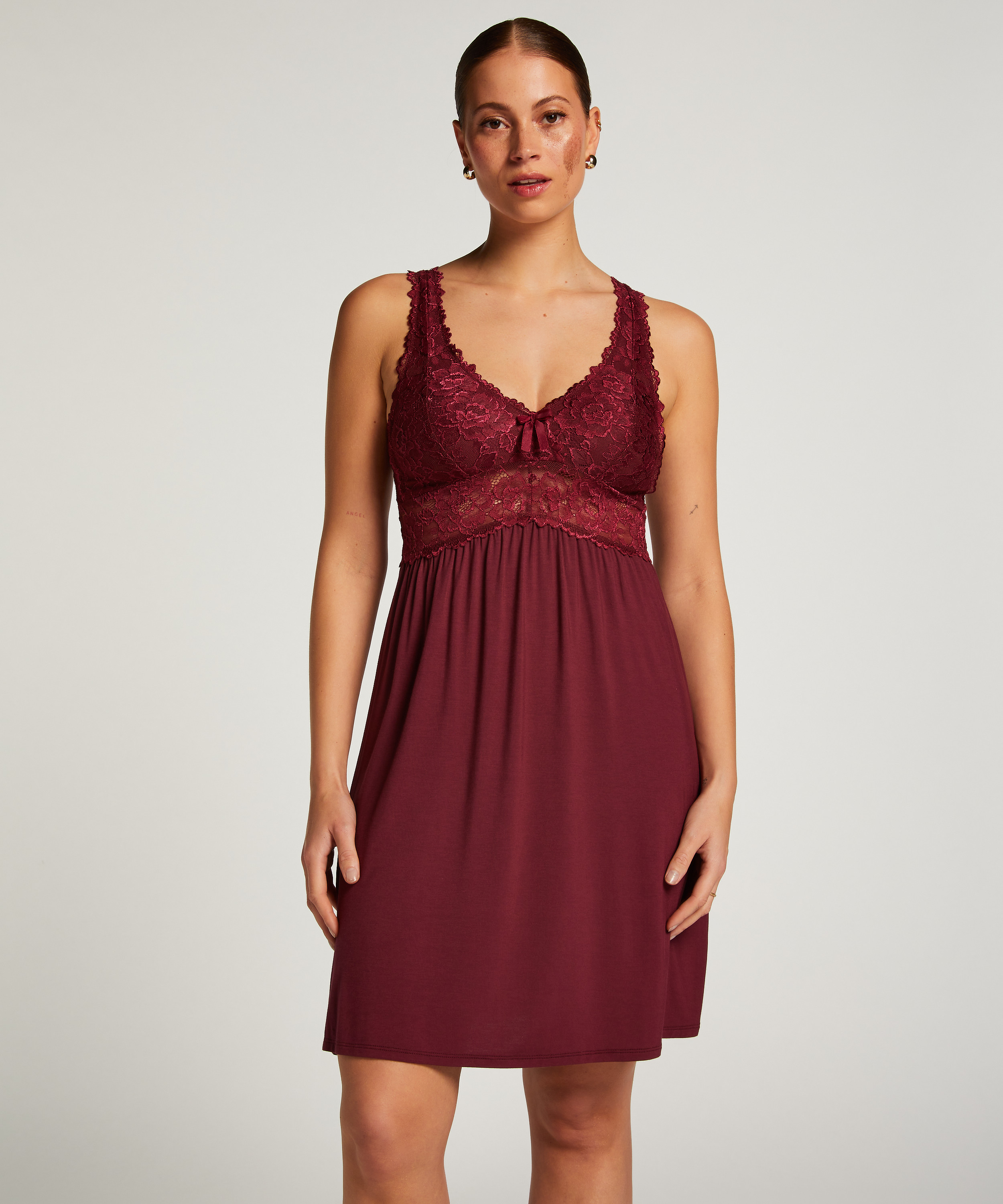 Slipdress Nora Lace, Lila, main