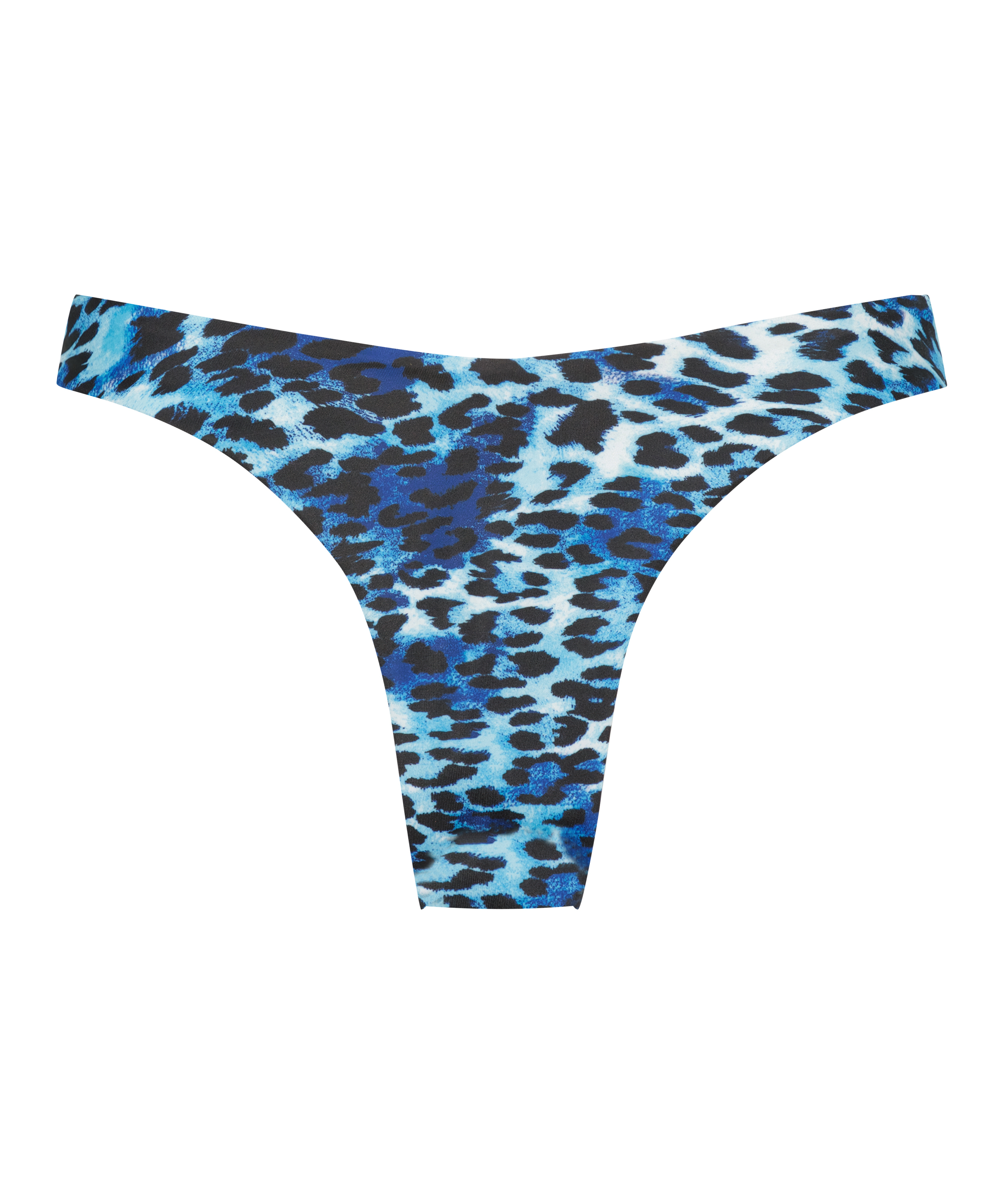 Bas de bikini échancré Leo, Bleu, main