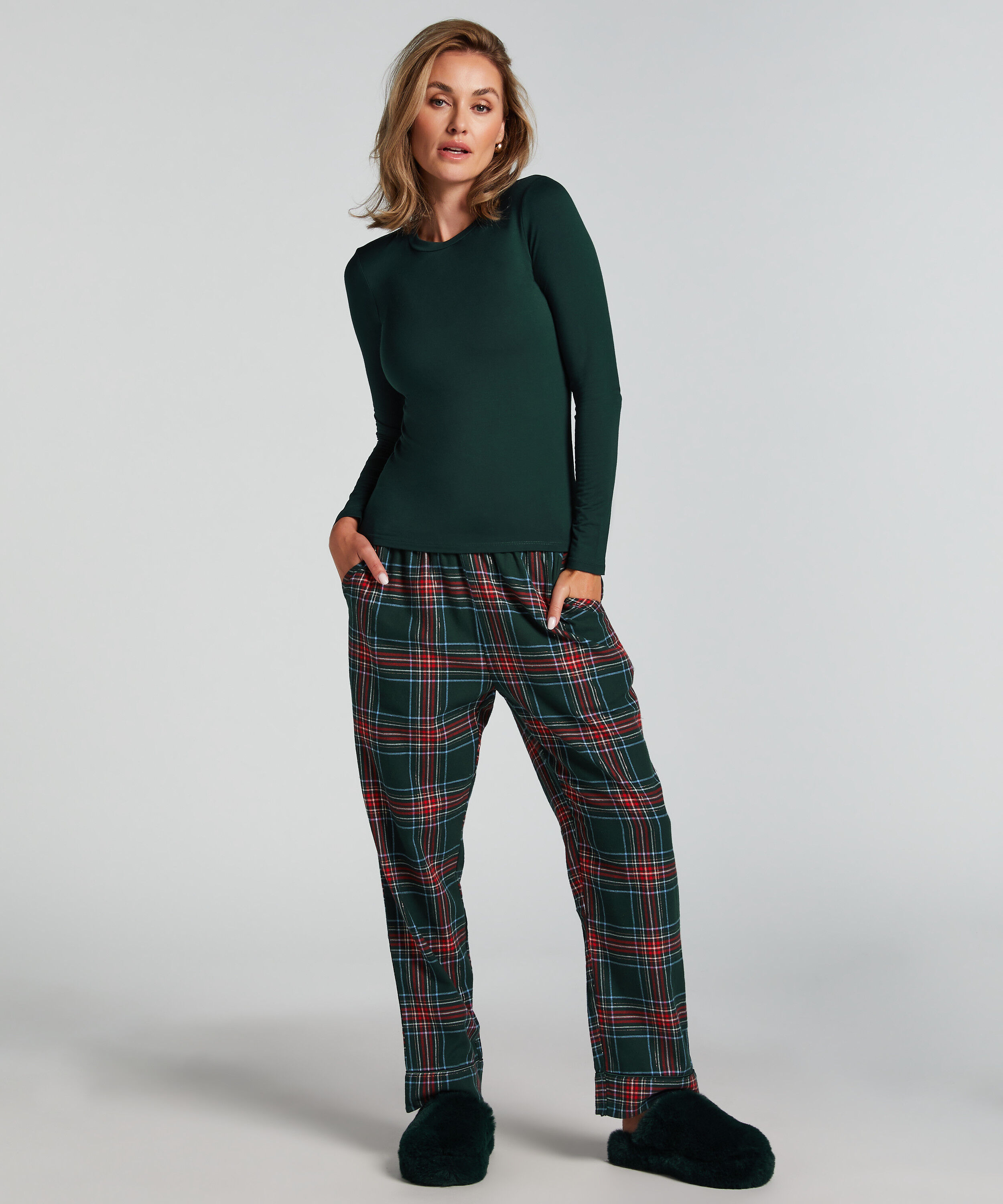 Pantalon de Pyjama Flanel, Vert