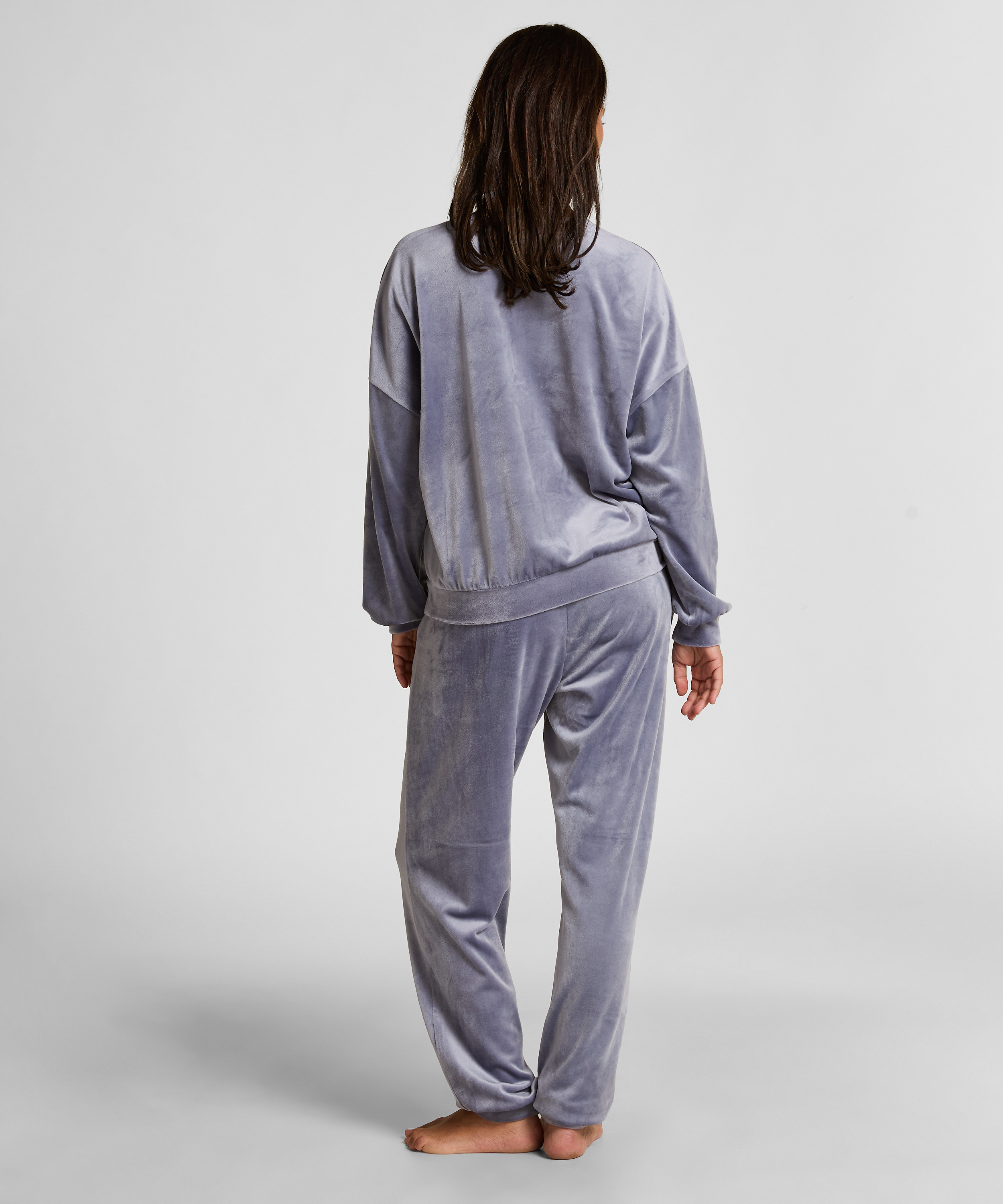 Velours Top, Blau, main