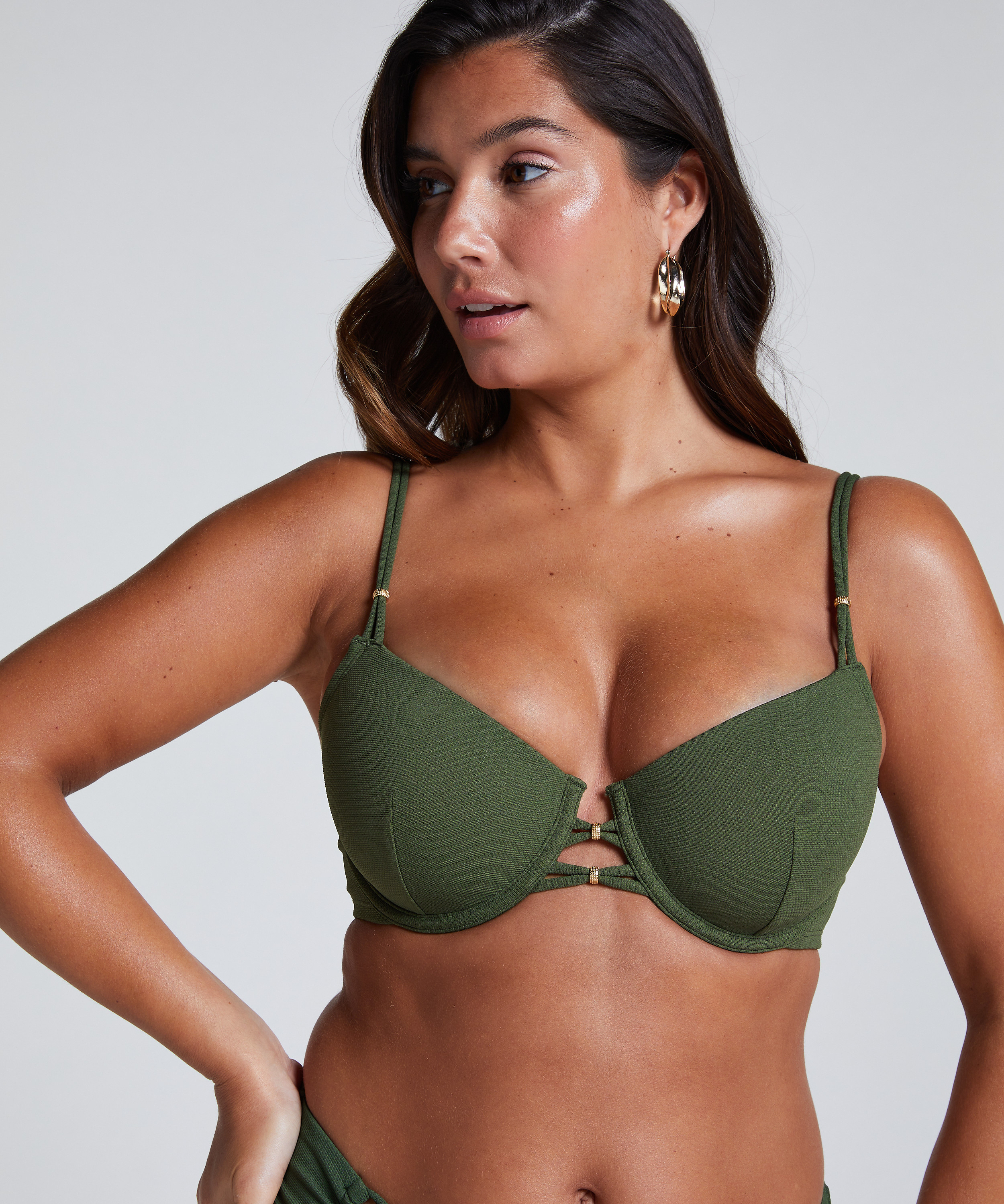 Haut de bikini Holbox, Vert, main