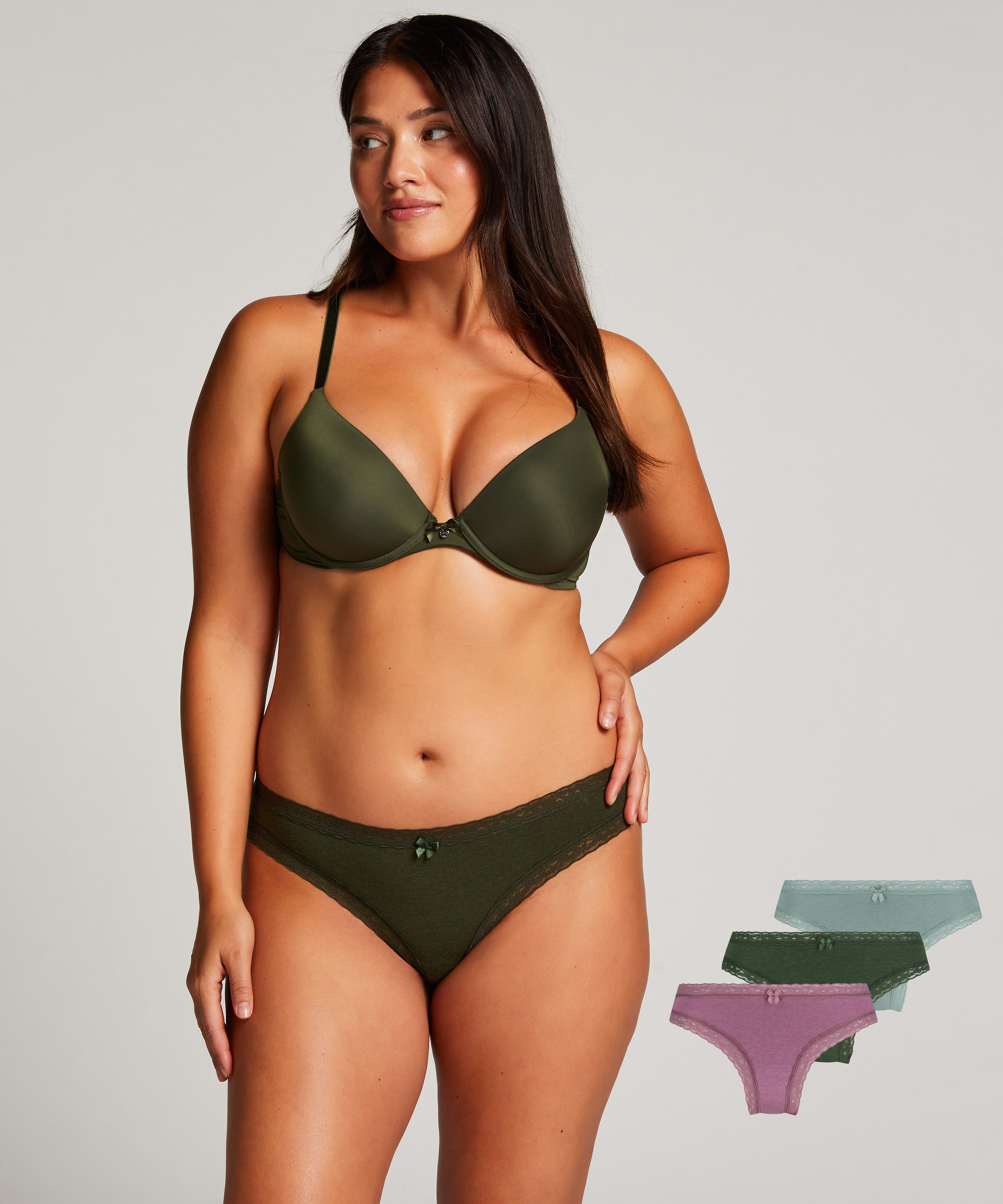 Lot de 3 brésiliens Classics, Vert, main