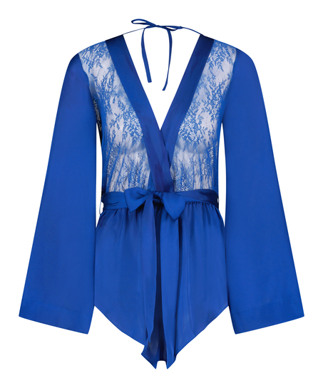 Satin Playsuit Rylie, Blau