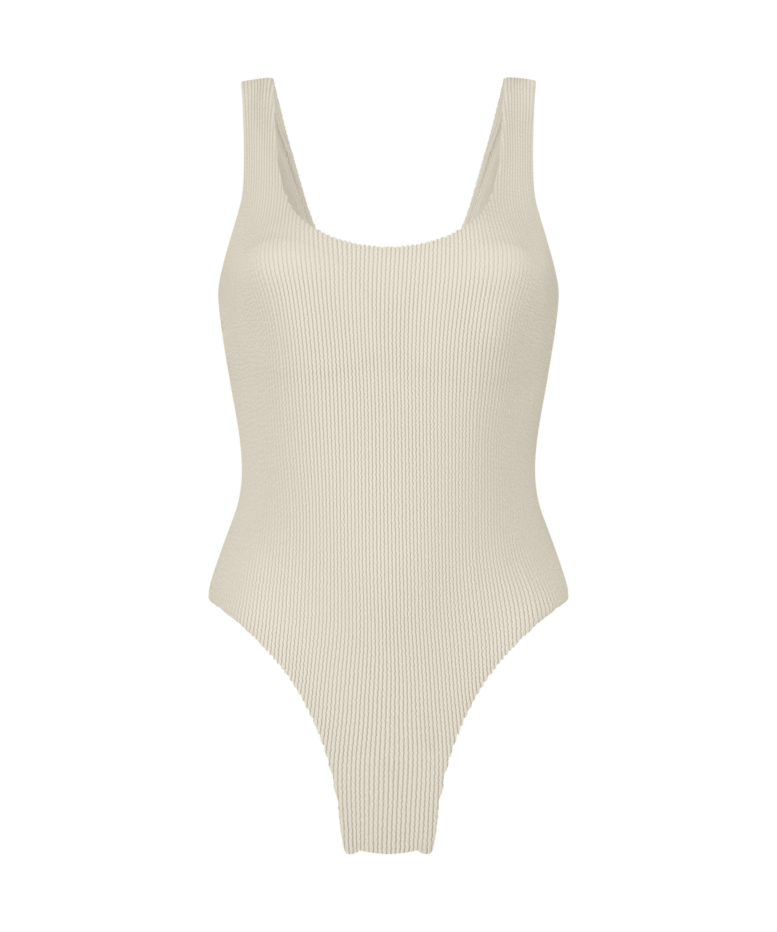 Badeanzug Shaping Crinkle, Schwarz