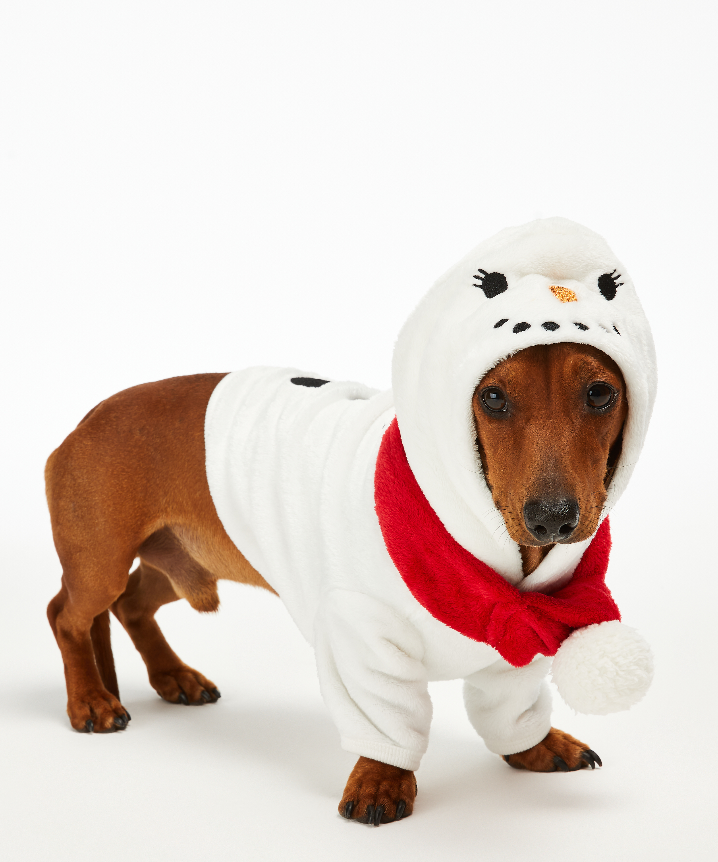 Fleece Hunde-Onesie, Wei&szlig;, main
