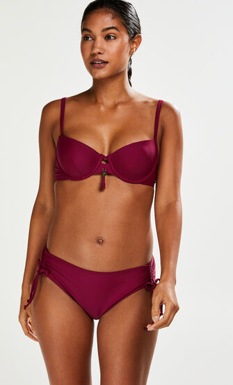 Slip de bikini Rio taille haute Amanda Queen, Violet