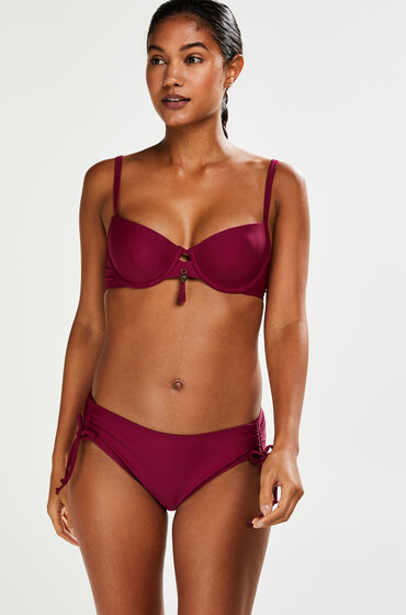 Hunkemöller Slip de bikini Rio taille haute Amanda Queen Violet