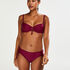 Slip de bikini Rio taille haute Amanda Queen, Violet