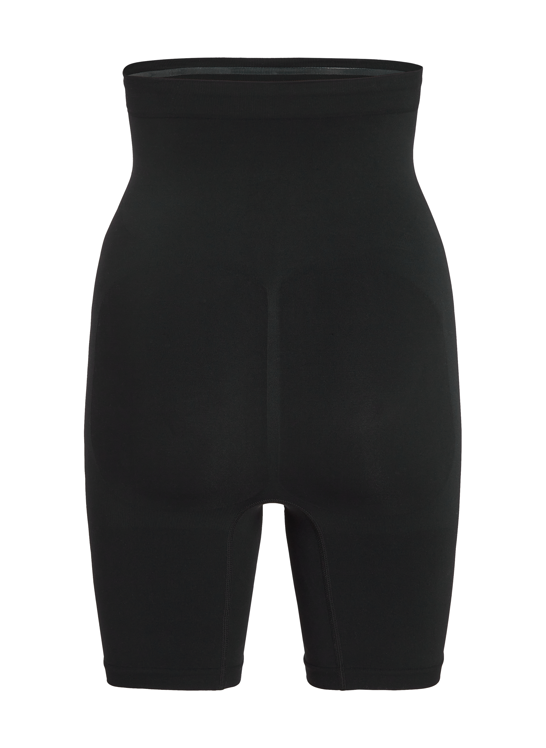 Nahtloser korrigierender Thigh Slimmer, Schwarz, main
