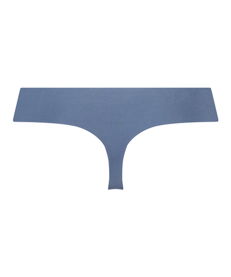 String invisible en coton, Bleu