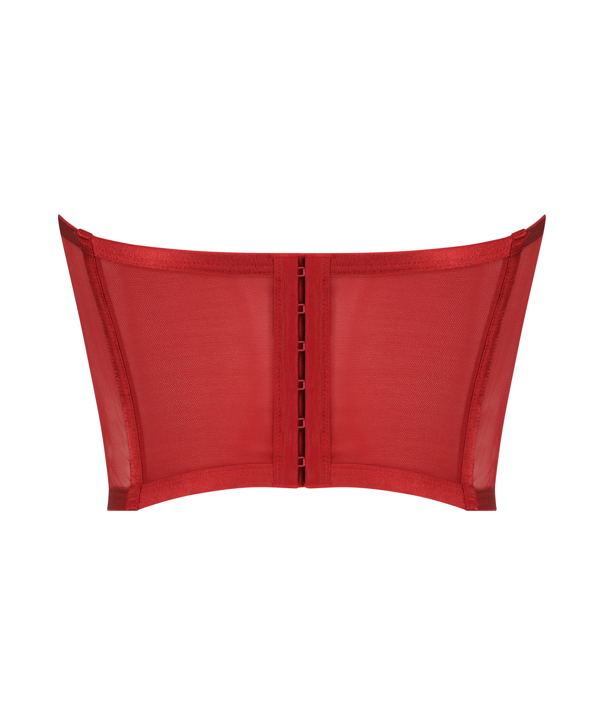 Bustier sans bonnets Violet, Rouge, main