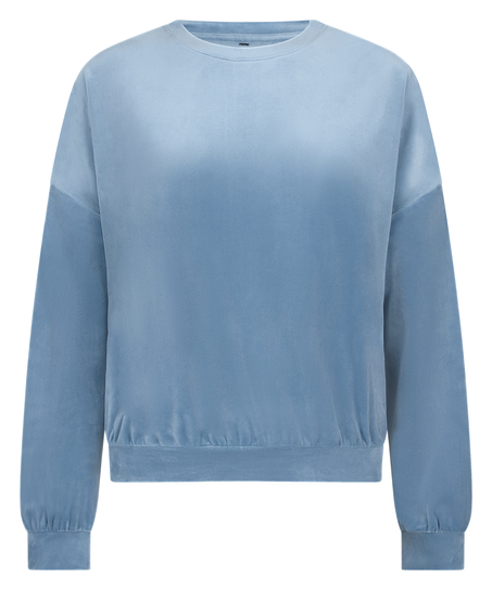 Velours Top, Blau